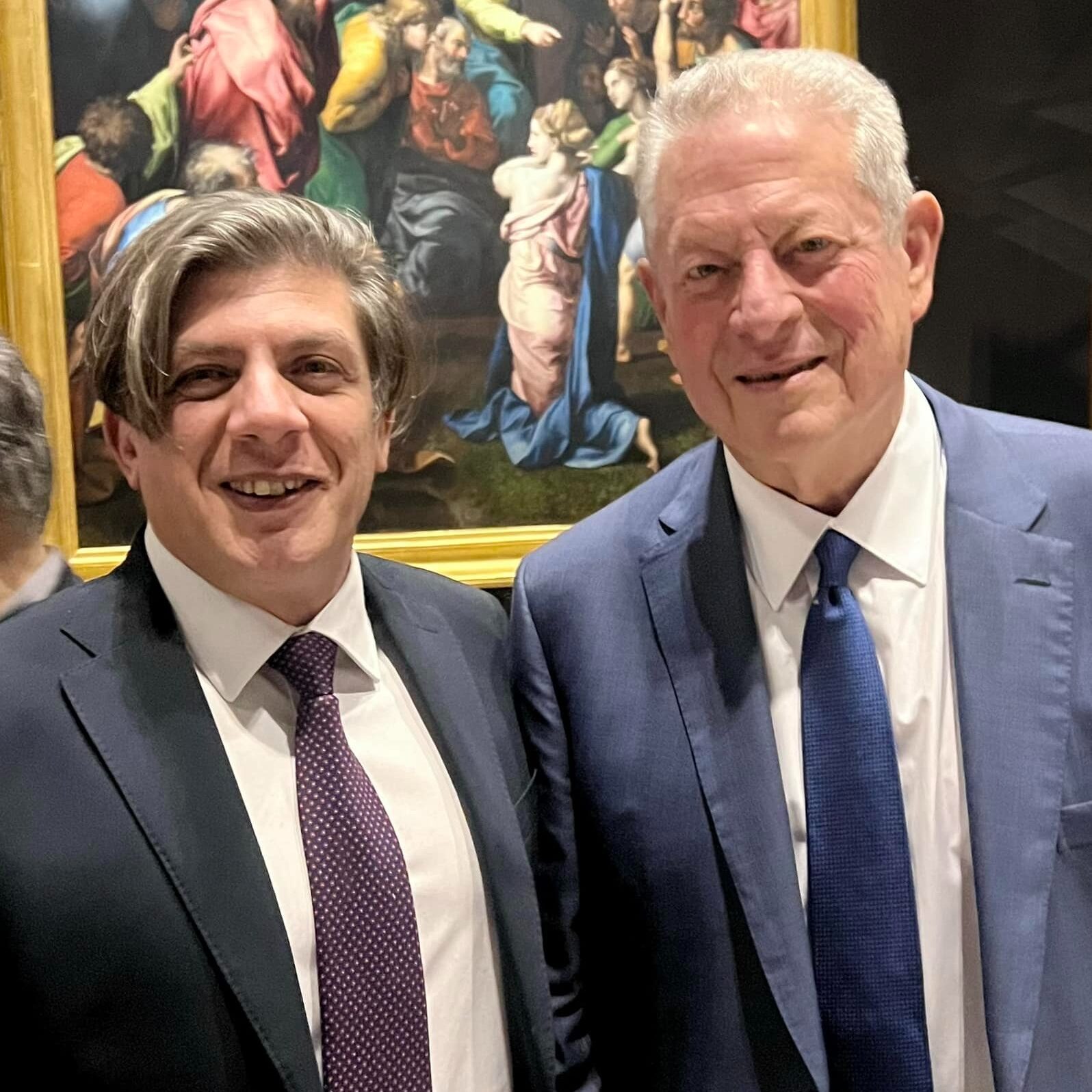 Enzo Cursio and Nobel Peace Prize winner Al Gore, former US Vice President.